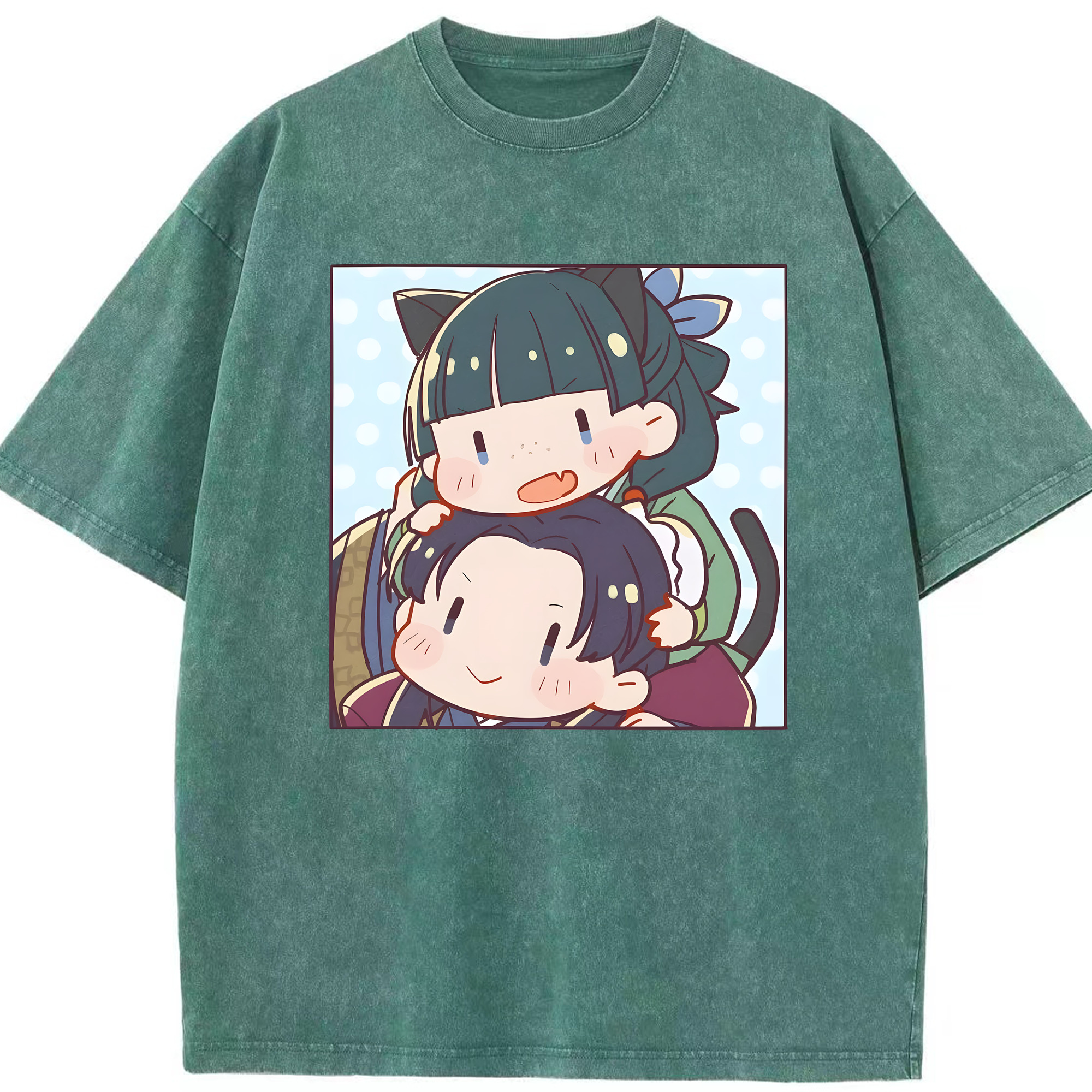 （画像用） 薬屋のひとりごと The Apothecary Diaries 綿100% ヴィンテージ風 半袖Tシャツ（フロントプリント）